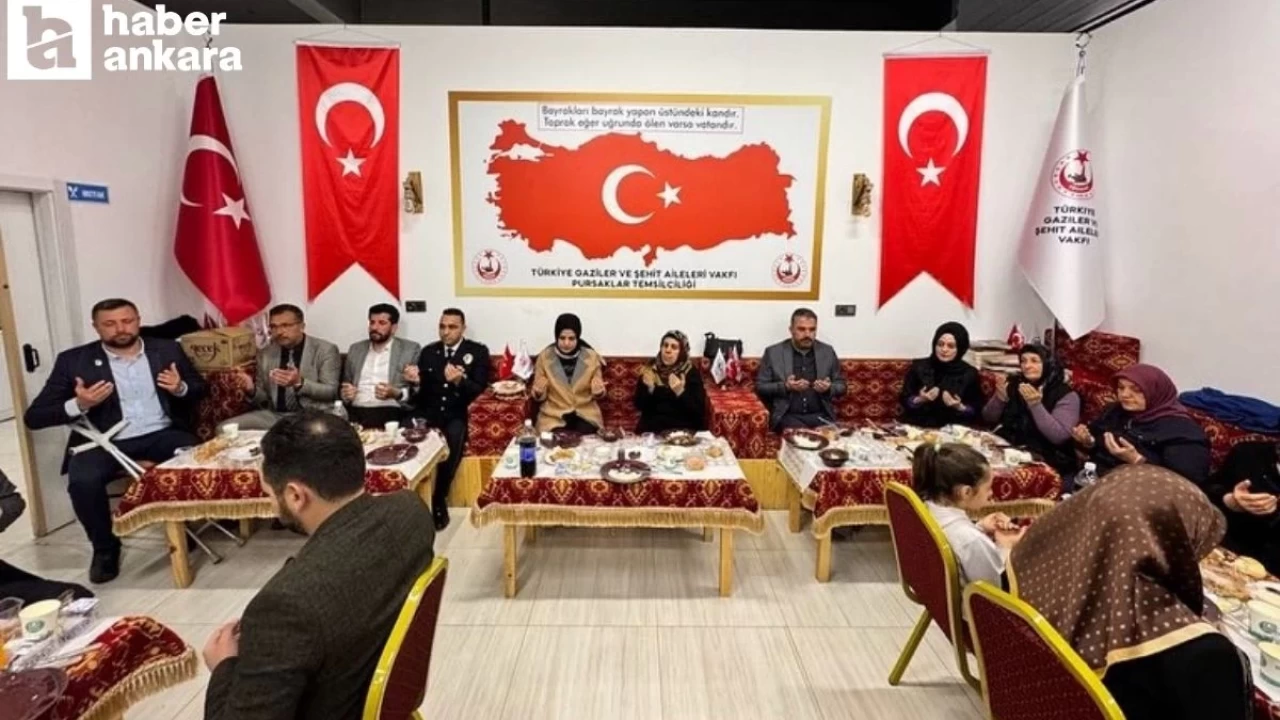 Pursaklar Belediye Başkanı Çetin şehit aileleri ve gaziler ile iftar sofrasında buluştu!