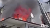Ankara Mamak'ta 4 katlı bir apartmanda yangın çıktı!