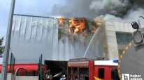 Ankara'da medikal malzeme fabrikasında çıkan yangın söndürüldü!