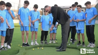 Pursaklar Belediyesi çalışmalarını tamamladığı golf sahasını vatandaşların hizmetine sundu