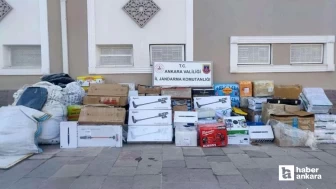 Ankara Mamak'ta 5 Milyon TL'lik kaçak malzeme yakalandı