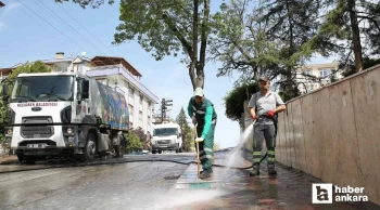 Keçiören Belediyesi devam eden bahar temizliği çalışmalarında gelinen son durumu paylaştı