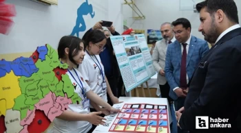 Kahramankazan Belediye Başkanı Selim Çırpanoğlu bilim fuarı açılışları gerçekleştirdi
