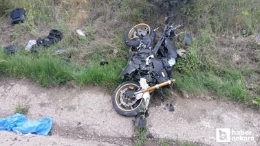 Ankara'da motosiklet otomobile arkadan çarptı! 1 kişi öldü