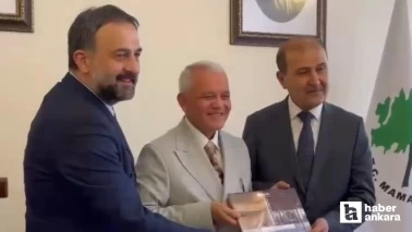 Ankara Kent Konseyi heyeti Mamak Belediye Başkanı Veli Gündüz Şahin'i ziyaret etti