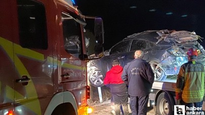 Ankara Çubuk'ta otomobil devrildi! 4 kişi yaralandı