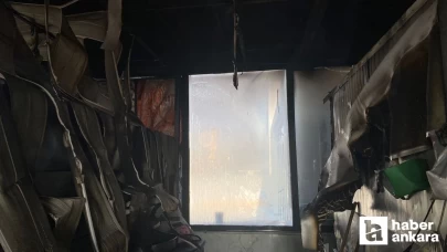 Ankara'da korkutan yangın! Balıkçı alev altında kaldı