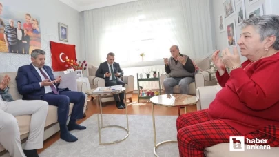 Sincan Belediye Başkanı Murat Ercan şehit ailelerini ziyaret etti