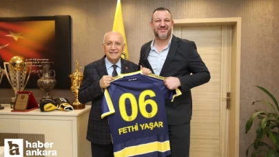 Yenimahalle Belediye Başkanı Yaşar'dan MKE Ankaragücü'ne ziyaret!