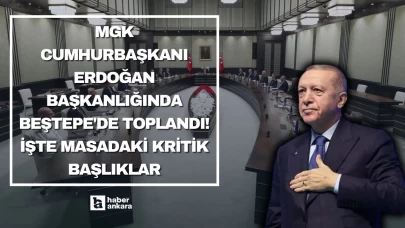 MGK  Cumhurbaşkanı Erdoğan başkanlığında Beştepe'de toplandı! İşte masadaki kritik başlıklar