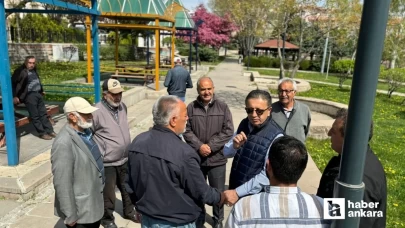 Altındağ Belediye Başkanı Veysel Tiryaki ilçe parklarında incelemelerde bulundu