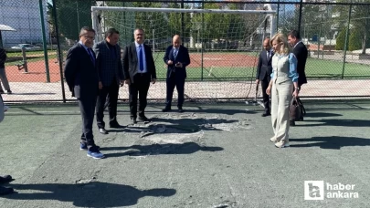 Altındağ Belediye Başkanı Veysel Tiryaki spor tesisi ve mesire alanlarında incelemelerde bulundu