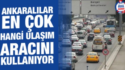 Ankara’da en çok hangi ulaşım aracı kullanılıyor?