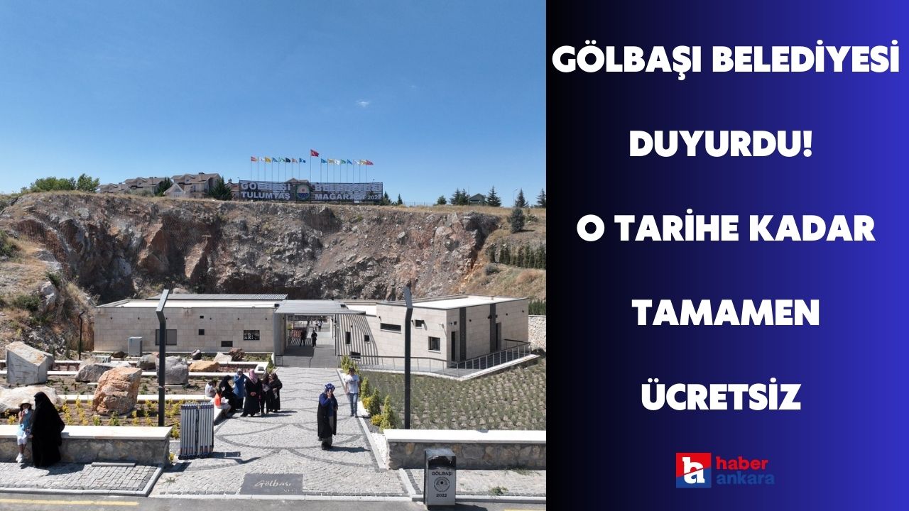 Ankara Gölbaşı Belediyesi duyurdu! Restorasyonu tamamlandı o tarihe kadar tamamen ücretsiz oldu