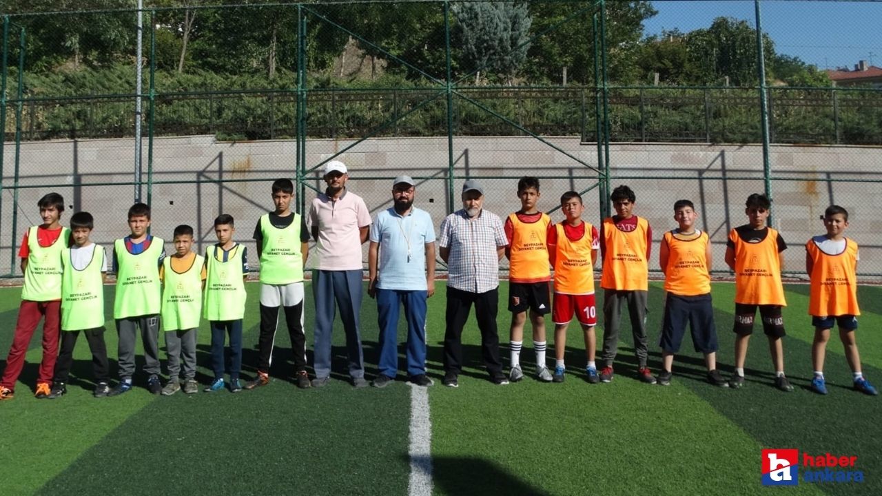 Ankara'nın Beypazarı ilçesinde Yaz Kur'an Kursları Arası Kardeşlik Futbol Turnuvası düzenlendi
