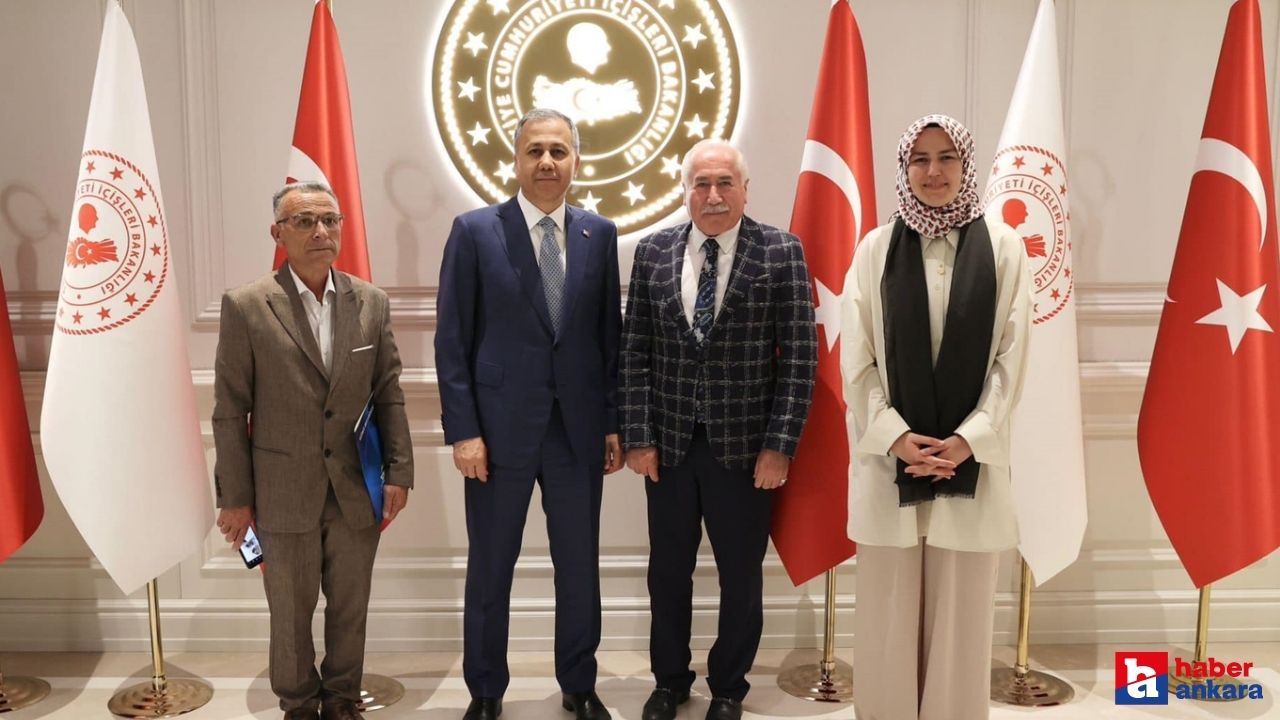 Ankara Güdül Belediye Başkanı Yalçın'dan İçişleri Bakanı Yerlikaya'ya ziyaret!