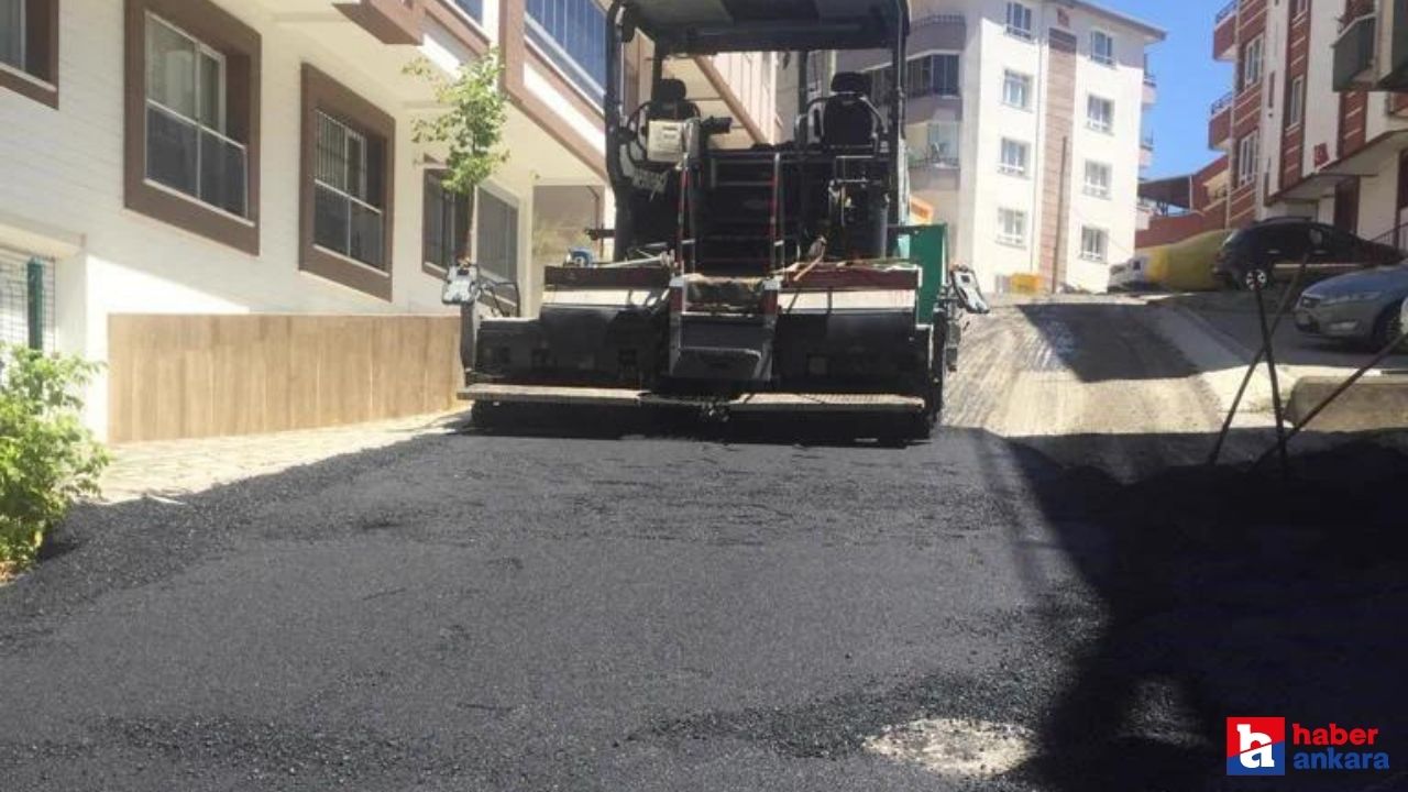Ankara Pursaklar Belediyesi'nde yol yenileme çalışmaları devam ediyor!