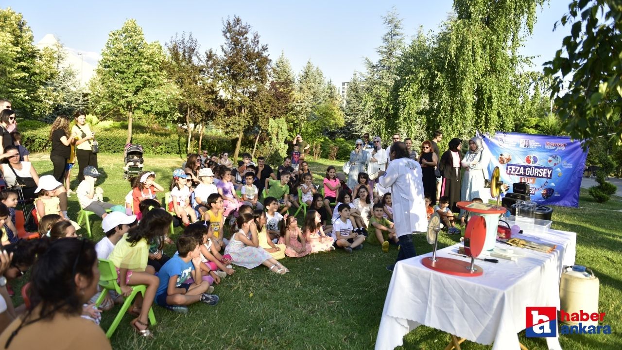 Ankara Büyükşehir Belediyesi Feza Gürsey Bilim Merkezi'nin etkinlikleri parklarda devam ediyor