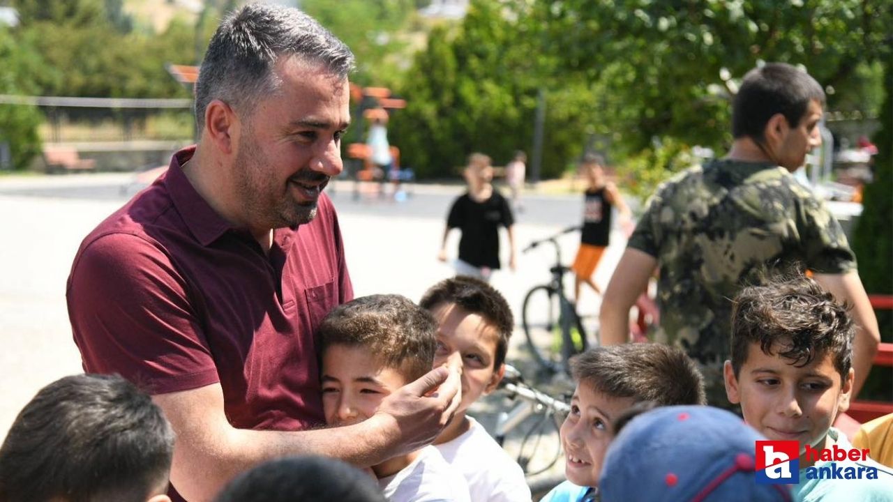 Pursaklar Belediye Başkanı Ertuğrul Çetin, çocuklarla piknik yaptı!