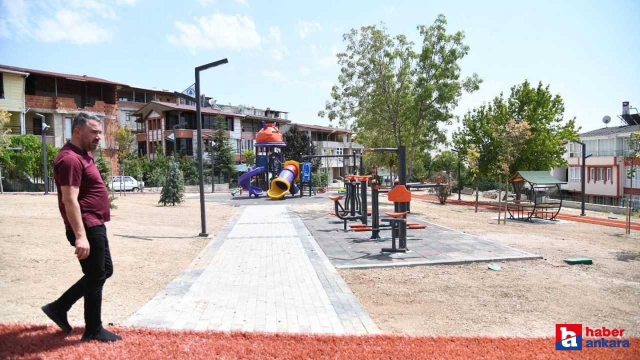 Pursaklar Belediyesi parklarda yenileme seferberliği başlattı
