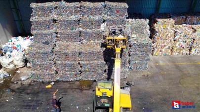 Ankara'nın Kızılcahamam ilçesinde 2 bin 465 ton atık geri dönüştürüldü!