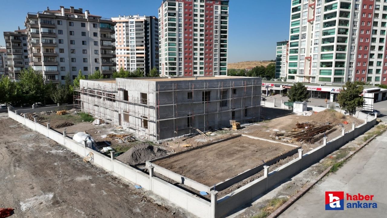 Yenimahalle'de İtfaiye Hizmet Binası inşaatına hızla devam ediliyor!