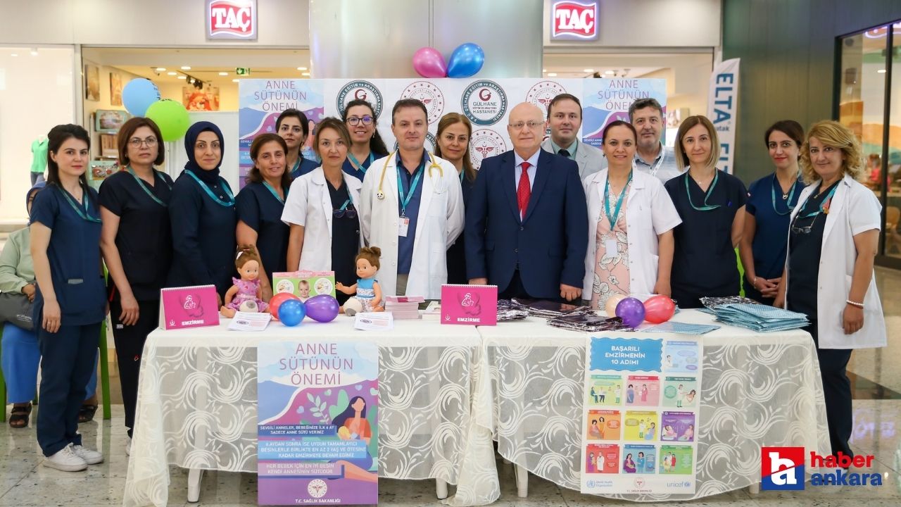Ankara Gülhane Eğitim ve Araştırma Hastanesi, Anne Sütü Ve Emzirme Etkinliği ile farkındalığı artırıyor!