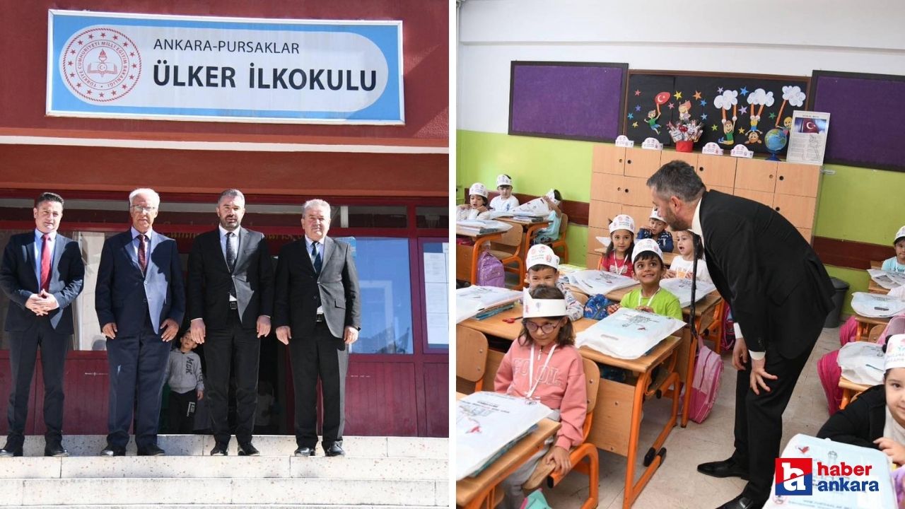Pursaklar Belediye Başkanı Ertuğrul Çetin'den öğrencilere okul açılışı hediyesi!