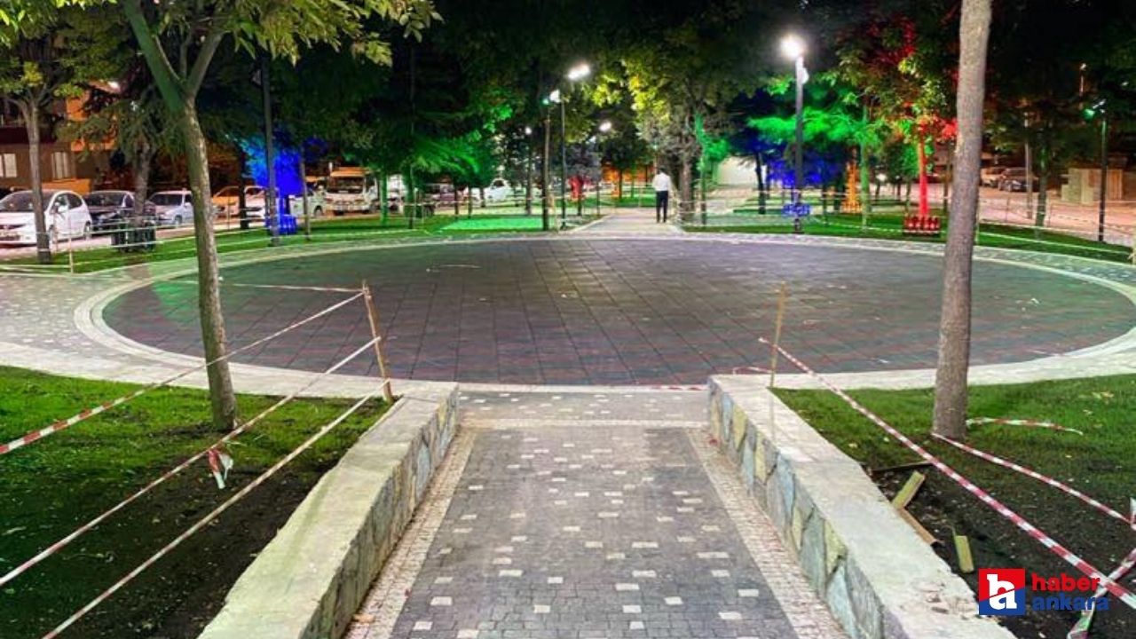 Pursaklar Belediyesi'nin ilçeye yatırımları sürüyor! Pursaklar'daki parklar hız kesmeden yenileniyor