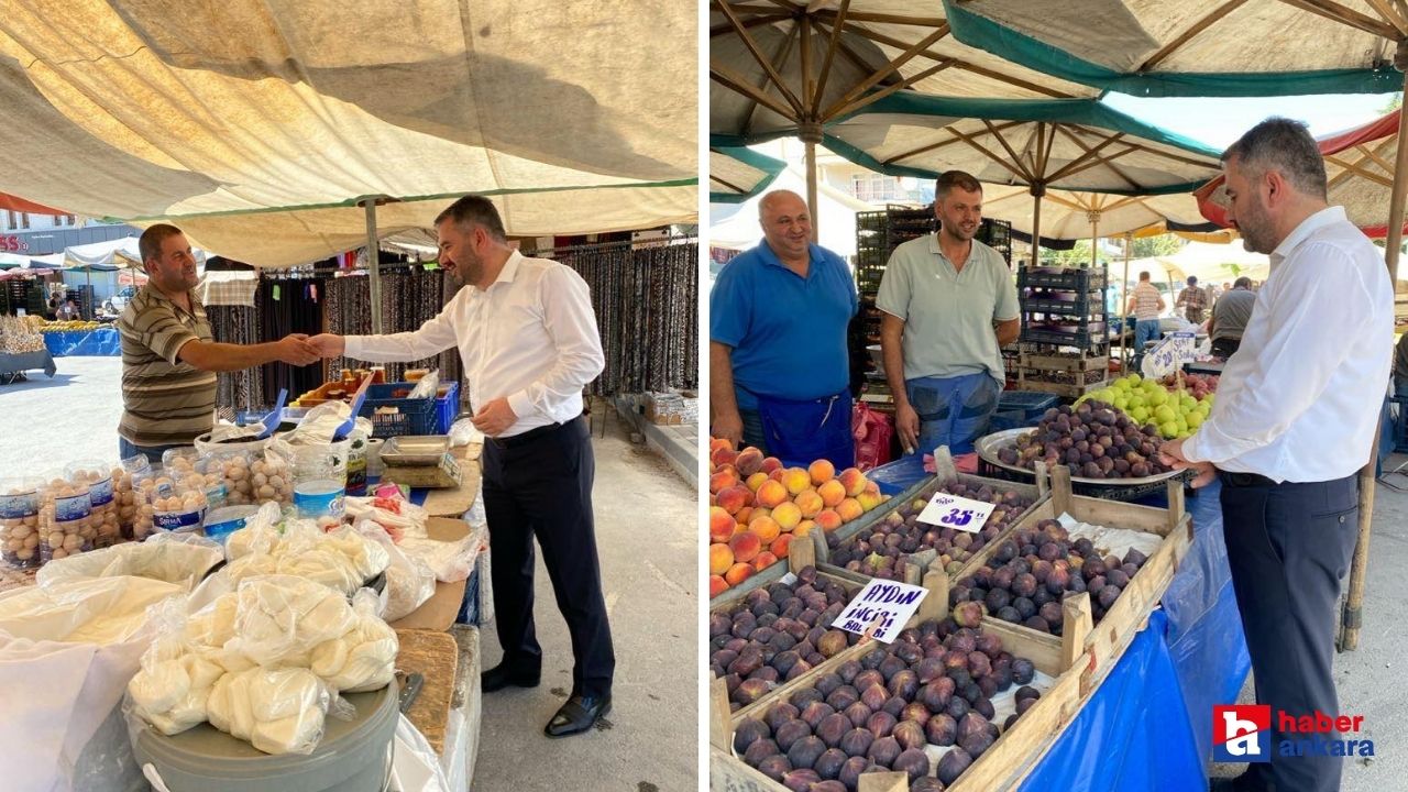 Pursaklar Belediye Başkanı Ertuğrul Çetin, pazar denetimi için sahaya indi!
