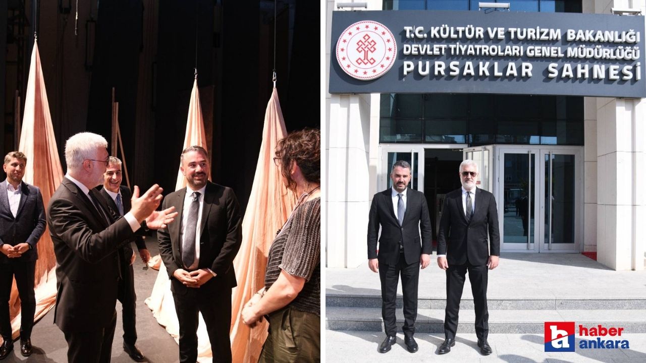 Devlet Tiyatroları Genel Müdürü Karadağlı'dan Pursaklar Belediye Başkanı Çetin'e ziyaret!