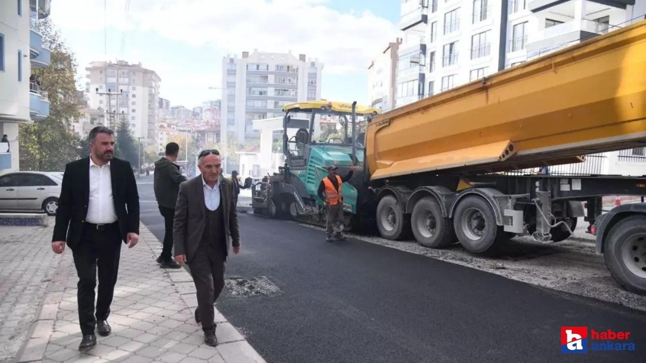 Pursaklar Belediyesi'nin çalışmaları ile ilçedeki yollar yenileniyor!