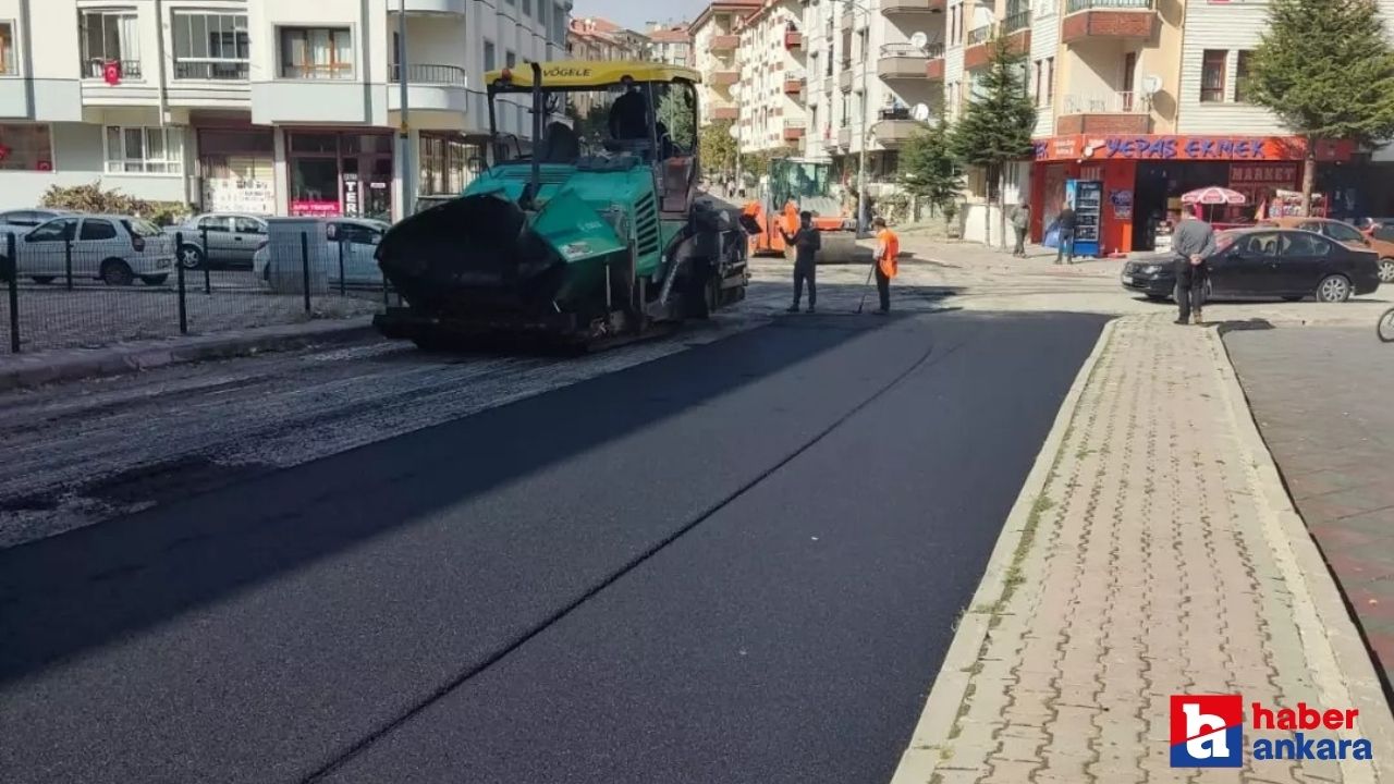 Pursaklar Belediyesi kış öncesi yol yenileme çalışması başlattı