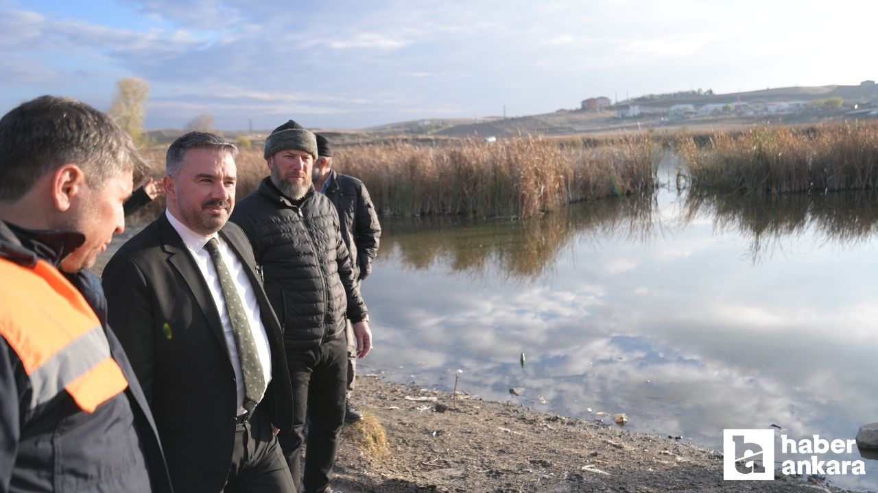 Pursaklar Belediyesi Gümüşoluk Göleti Millet Bahçesi yapımına hız kesmeden devam ediyor