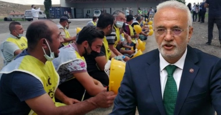 AK Partili Elitaş'tan Ankara'da bekleyişte olan madencilere: Ben sizden oy mu istedim?