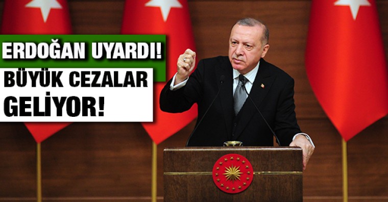 Erdoğan cezaların arttırıldığını duyurdu!