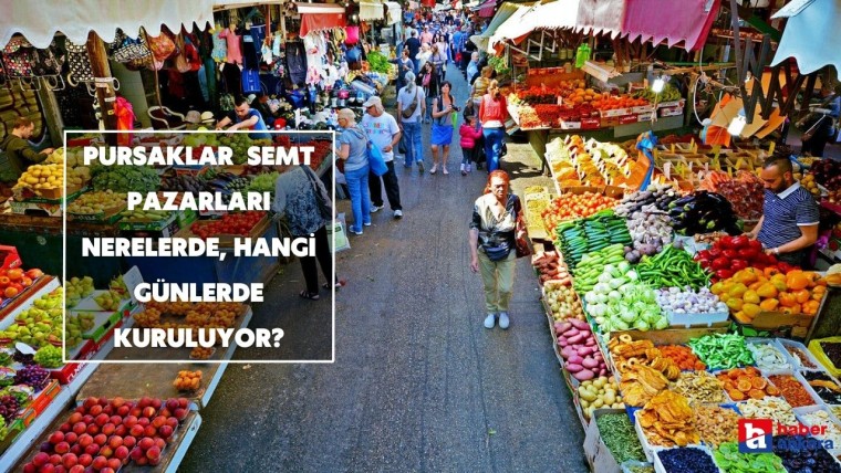 Ankara Pursaklar ilçesindeki semt pazarları nerelerde, hangi günlerde kuruluyor?