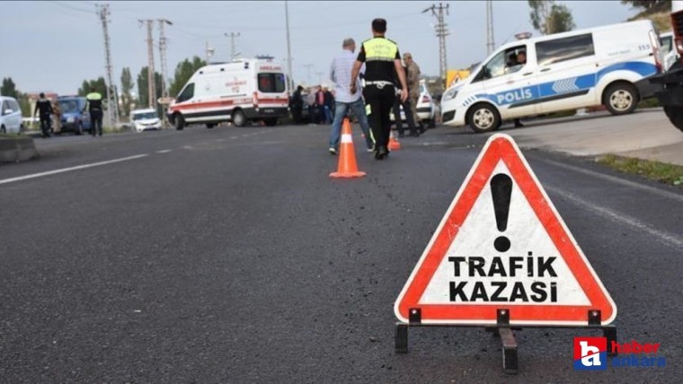 Ankara'nın Çankaya ilçesinde bir tırın yakıt deposundan dökülen mazot kazaya sebebiyet verdi
