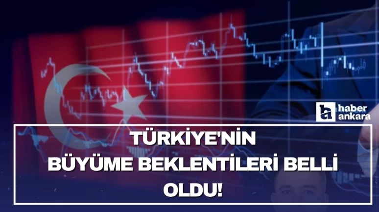 Türkiye'nin büyüme beklentileri belli oldu! GSYH'nin artacağı tahmin edildi