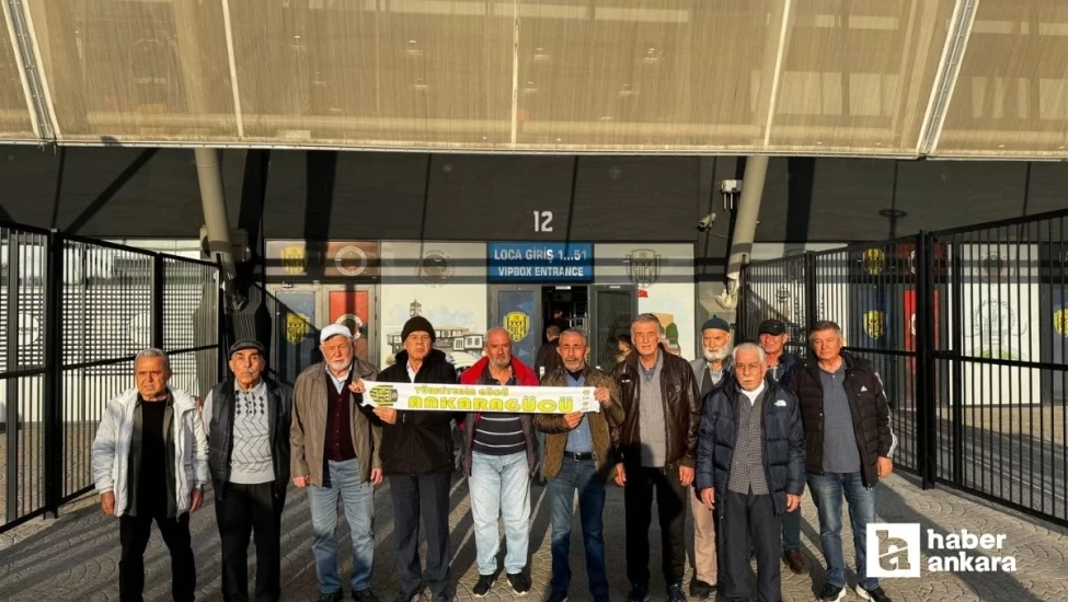 Keçiören Belediyesi Huzurevinde kalan vatandaşları Ankaragücü maçına götürdü