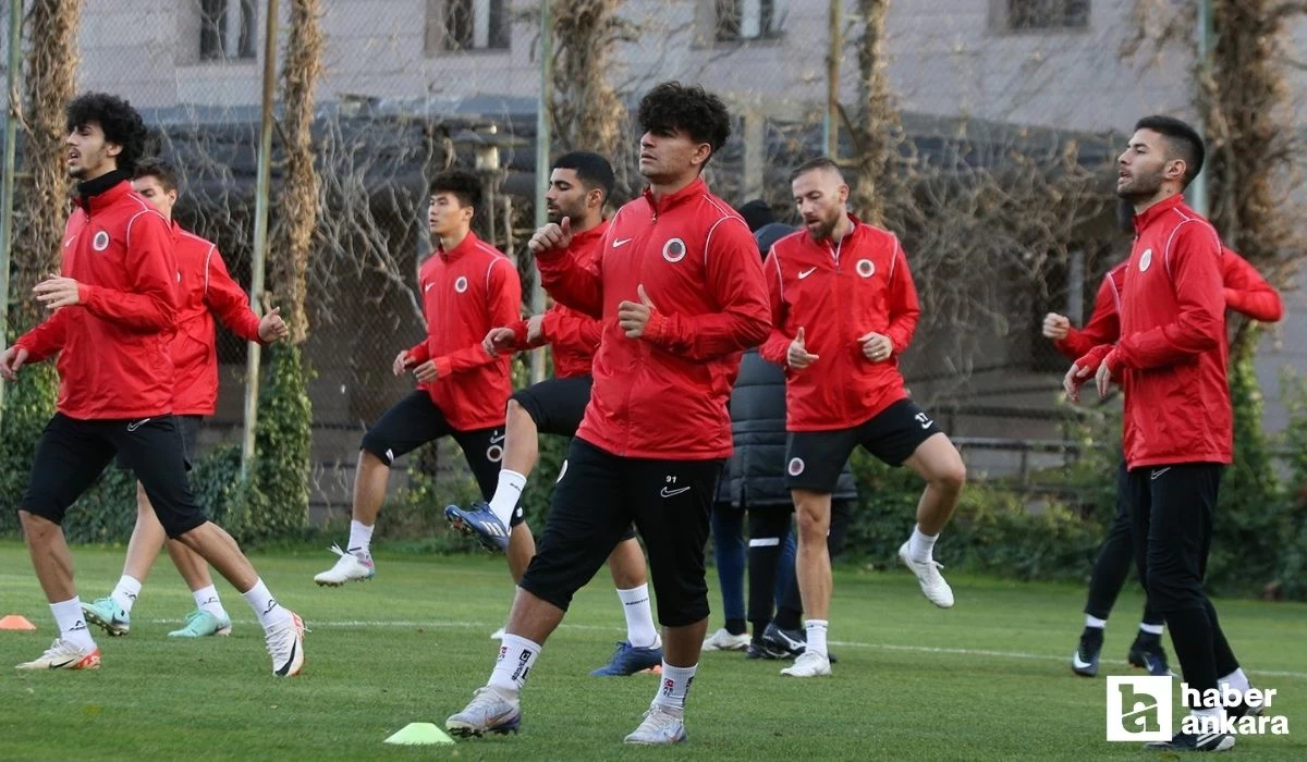 Gençlerbirliği Erzurumspor maçı hazırlıklarına tek antrenmanla devam etti