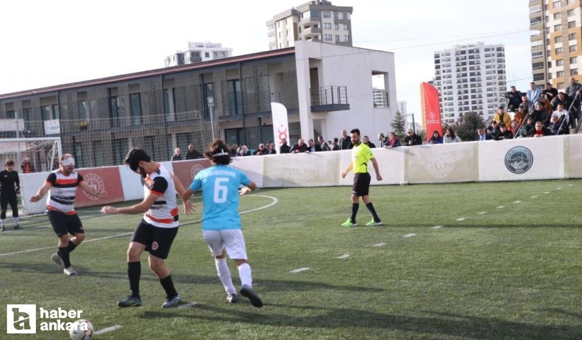 Sesi Görenler Futbol Süper Ligi'nde Ankara Anadolu Kayseri Görme Engelliler'e mağlup oldu