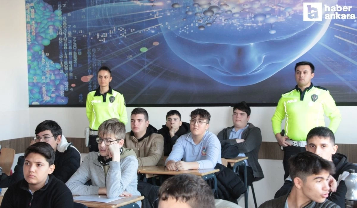 Ankara Beypazarı Emniyet Müdürlüğü öğrencilere trafik eğitimi verdi