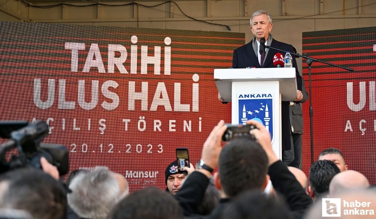 Ankara Büyükşehir Belediyesi yenilenen tarihi Ulus Hali'ni açtı!
