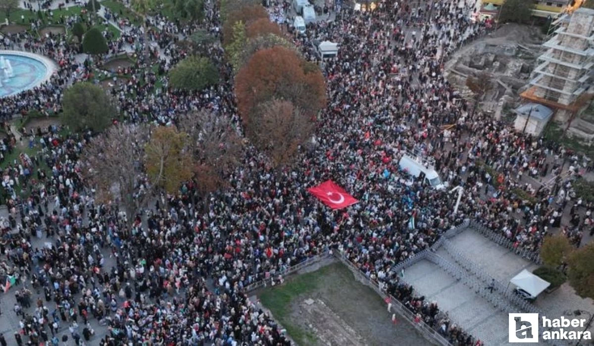 Ankara Filistin Dayanışma Platformu Büyük Gazze Yürüyüşü ve Mitingi düzenleyeceklerini duyurdu