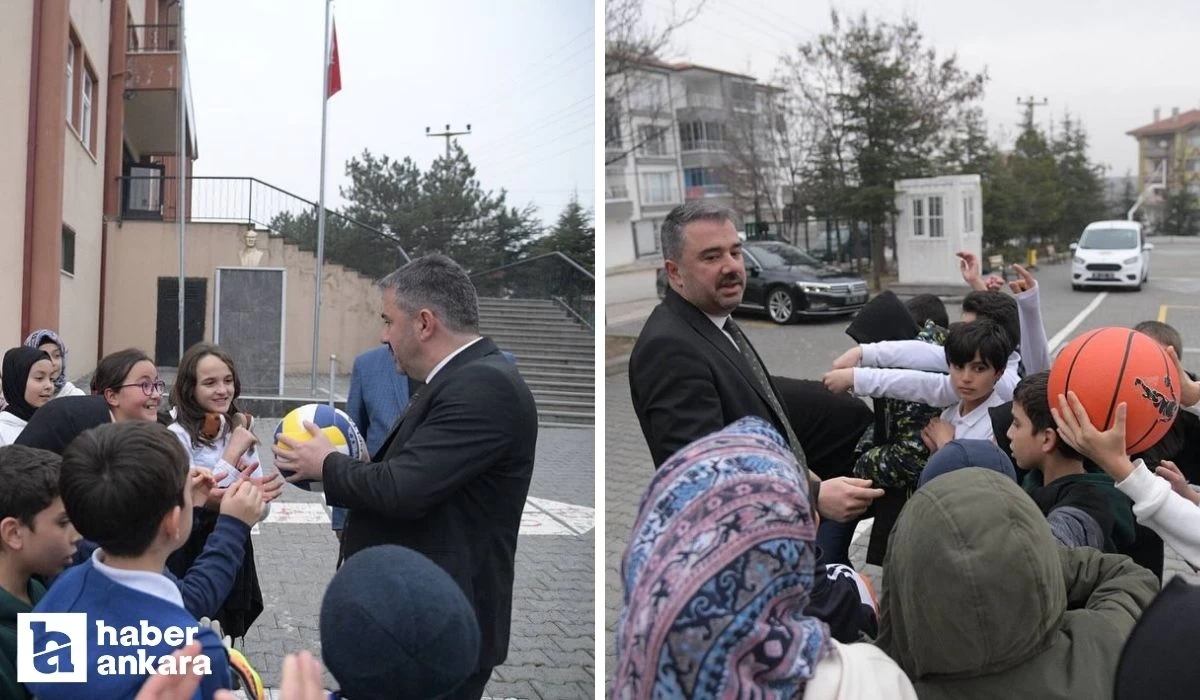 Pursaklar Belediye Başkanı Çetin'den ilçedeki okullara ziyaret!