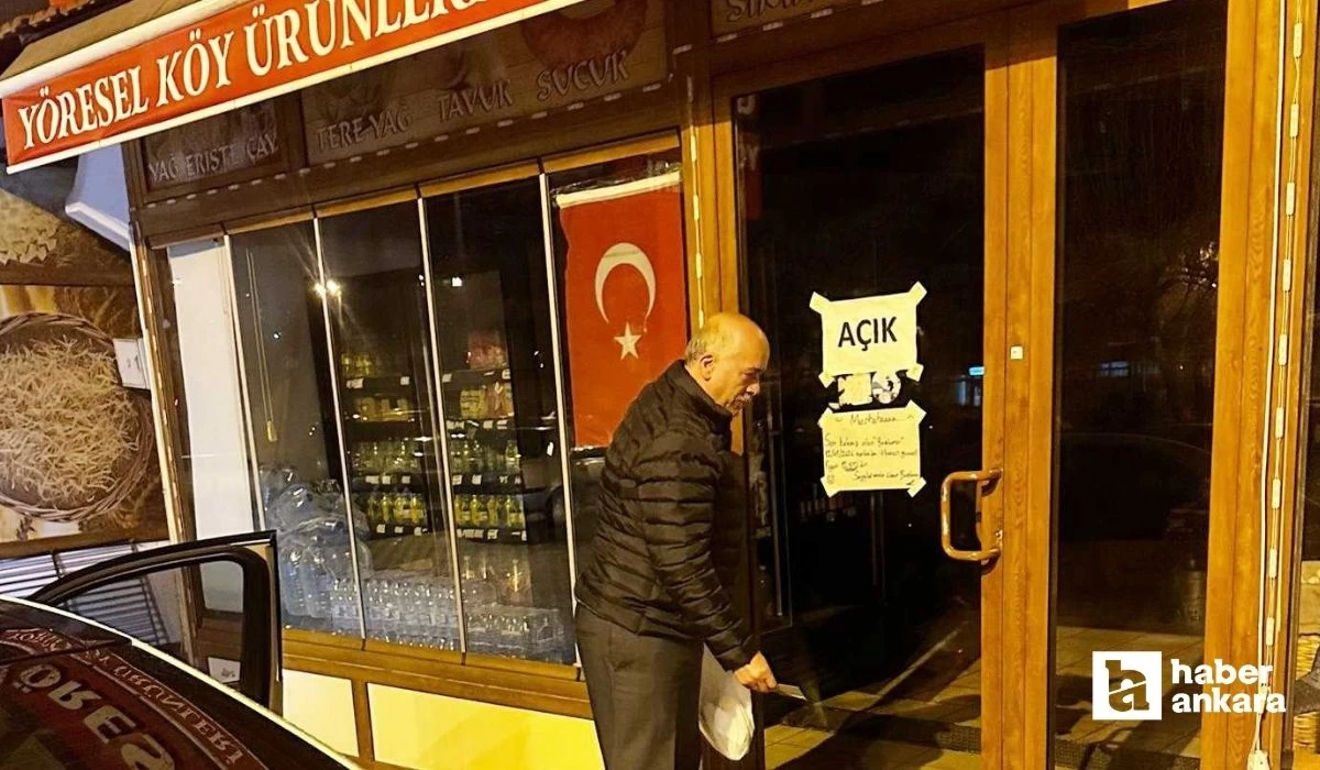 Ankara Kızılcahamam'da bir muhtar adayı esnafa siftah parası dağıttı!