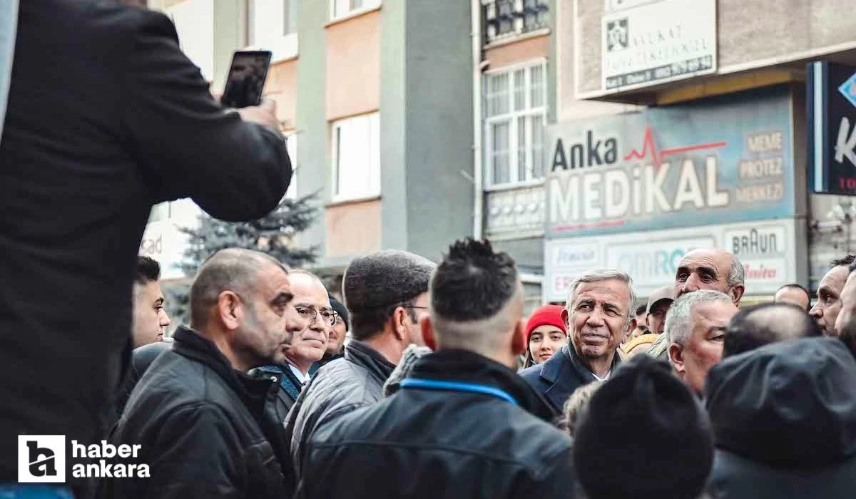 ABB Başkanı Yavaş'a Sıhhiye Yenişehir Pazaryerinde coşkulu karşılama!