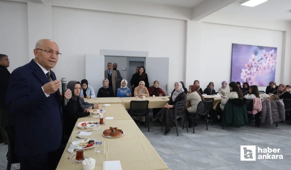 Yenimahalle Belediye Başkanı Fethi Yaşar Şentepeli kadınlar ile buluştu