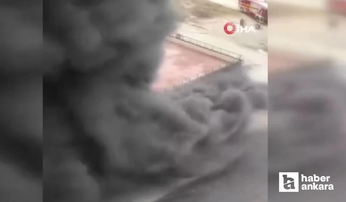 Ankara’da lastik dükkanında korkutan yangın paniğe neden oldu!